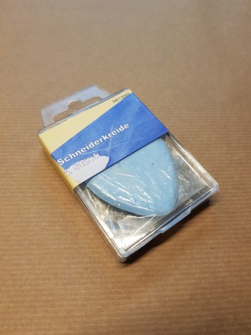 Stoffeerders afteken krijt, tailor chalk, Schneiderkreiden blauw