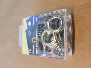 14mm zilver kleur, nikkel kleur