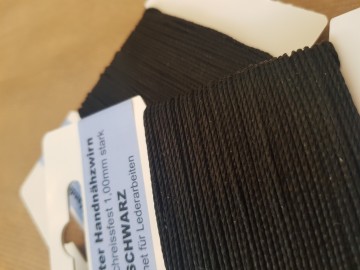 Ledergaren, garen licht gewaxt, 20mtr