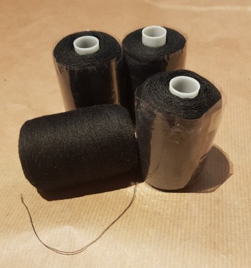naaigaren polyester 1000mtr zwart
