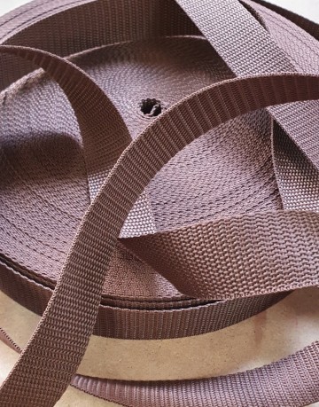 Singelband PP 30mm bruin
