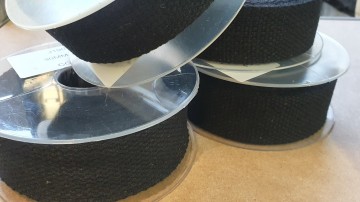 Singelband 100% katoen zwart