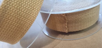 Singelband 100% katoen beige