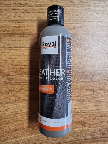 Leather Care & Color van Oranje 250 ML Midden Grijs