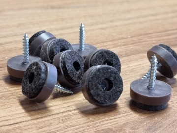 Glijnagel vilt op schroef