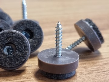 Glijnagel vilt op schroef