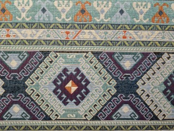 Meubelstof kelim blauw