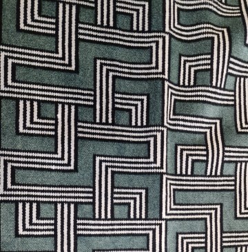 Meubelstof Artdeco grijs groen