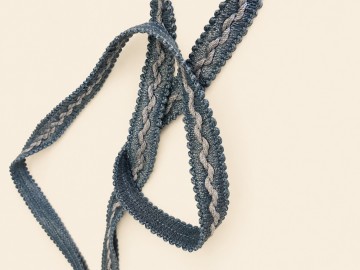 Agrementband grijs blauw