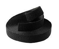 Klittenband zwart oog (vrouwtje)  50 mm breed