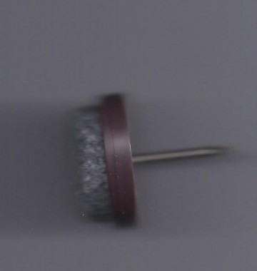 Glijnagels vilt kleur bruin 18mm