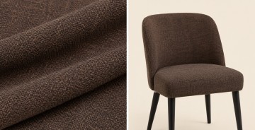 Meubelstof expresso bruin duo