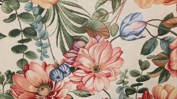 Meubelstof gobelin english flowers iii