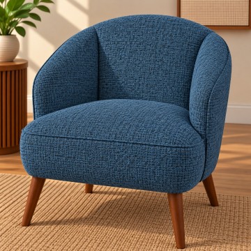 Meubelstof misicon blue stoel