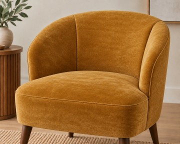 Meubelstof velvet jewel goud geel