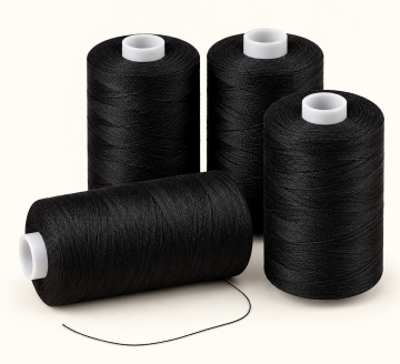 Naaigaren polyester zwart