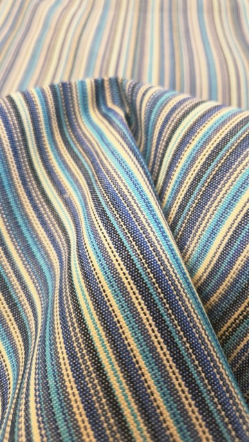 Outdoor meubelstof blauw gestreept ii