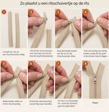 Rits schuiver uitleg 1