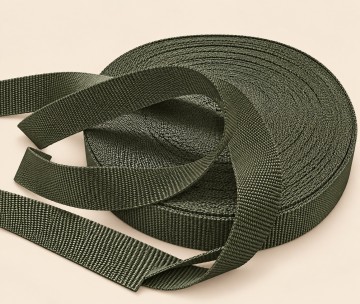 Singelband pp olijfgroen