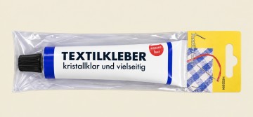Textiellijm transparant