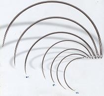 Gesteriliseerde gebogen piercingnaald Voor bepaalde piercings is he
