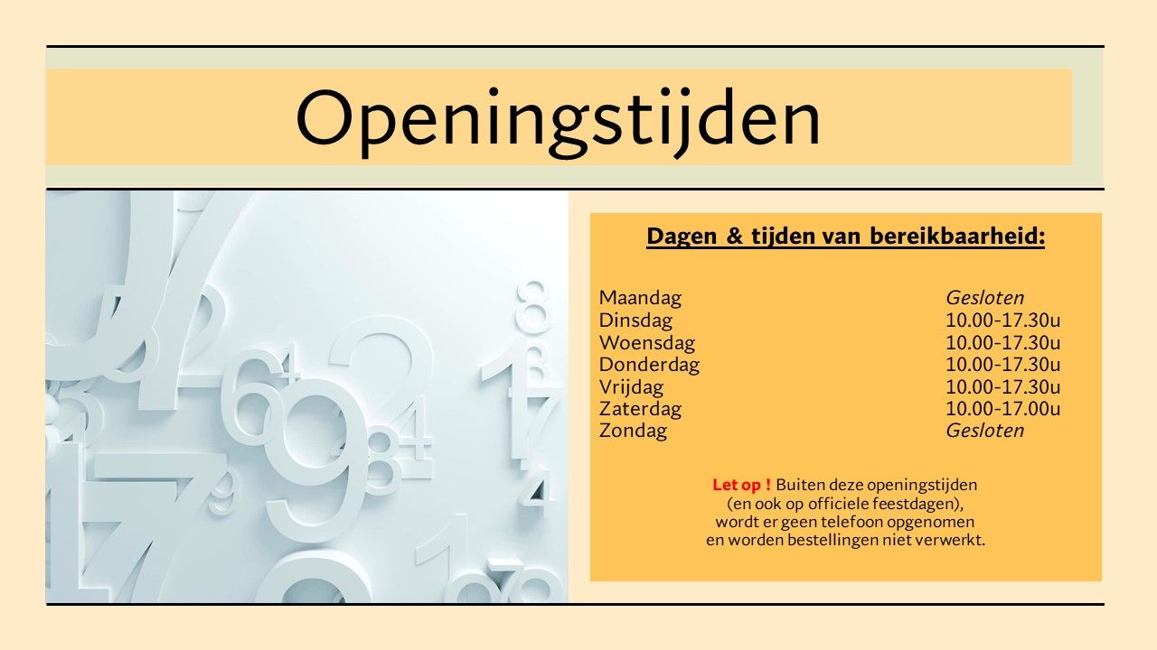 Openingstijden