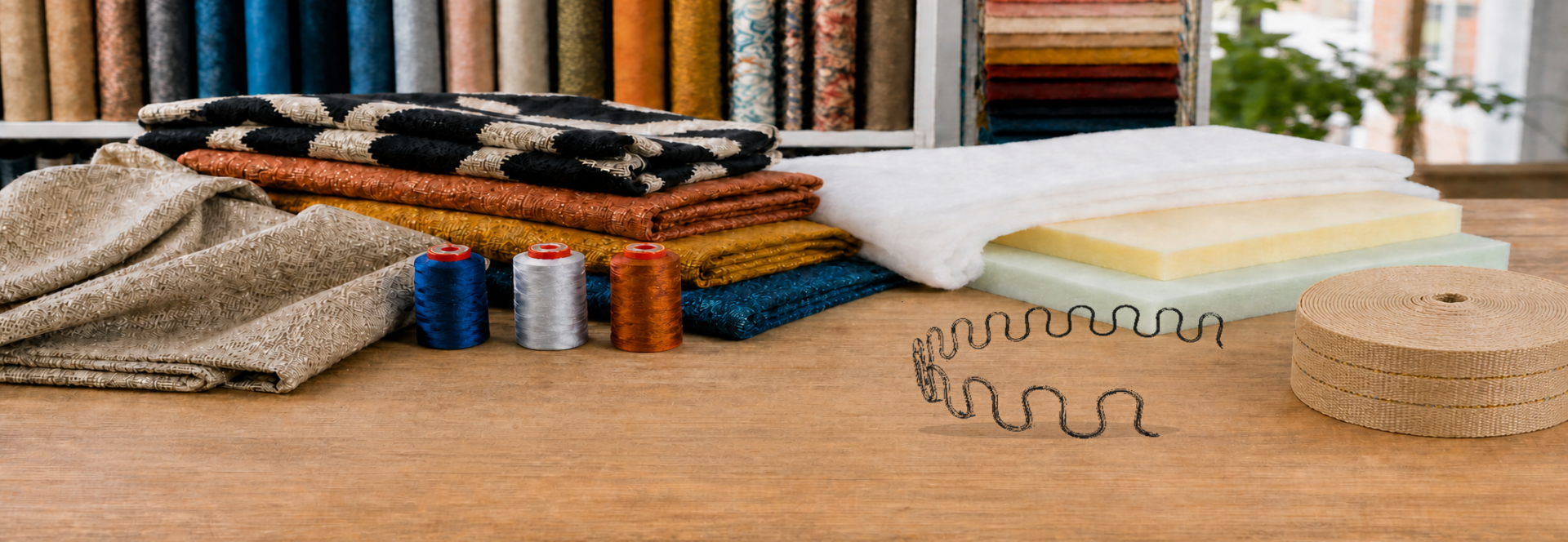 Meubelstoffen en stoffeermaterialen bij Wotex Alkmaar
