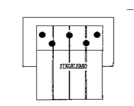 Singelband bevestigen