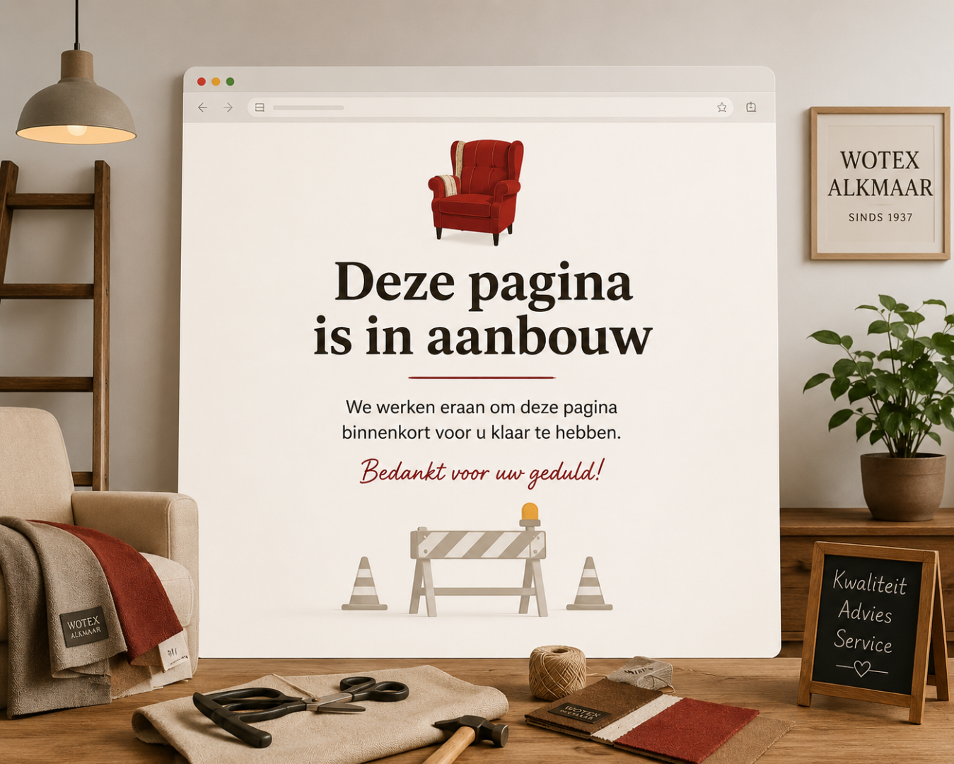 pagina in onderhoud